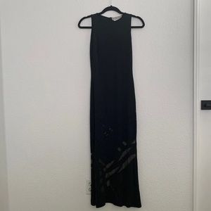 Max Mara long black dress